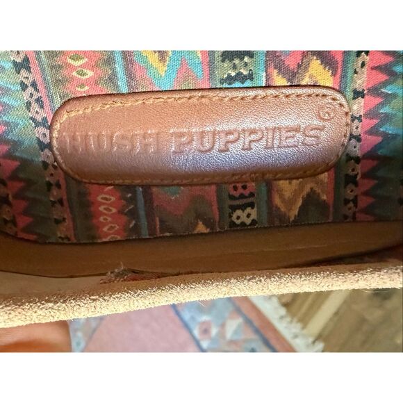 Hush Puppies Suede Moccasins Boho Driving Loafers Tan Brown Womens 8M - Picture 8 of 9